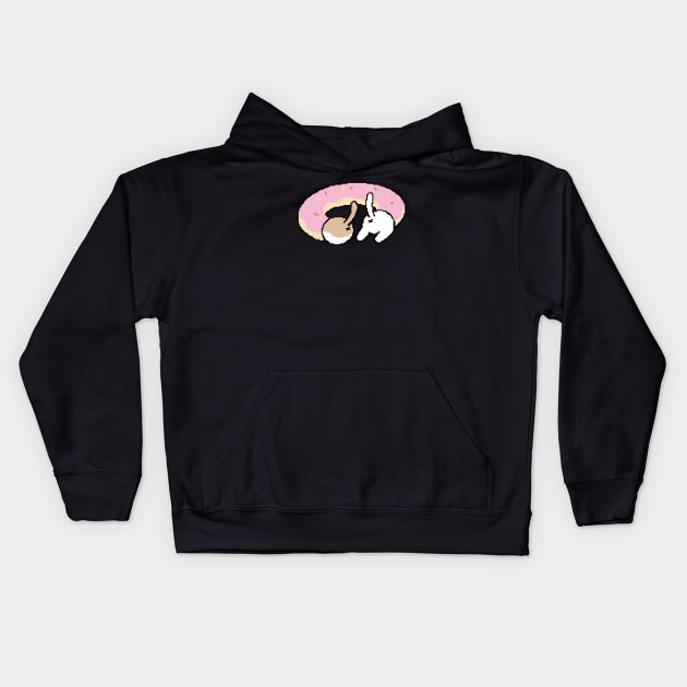 Cat Butts & Donuts Kids Hoodie by pastakitty